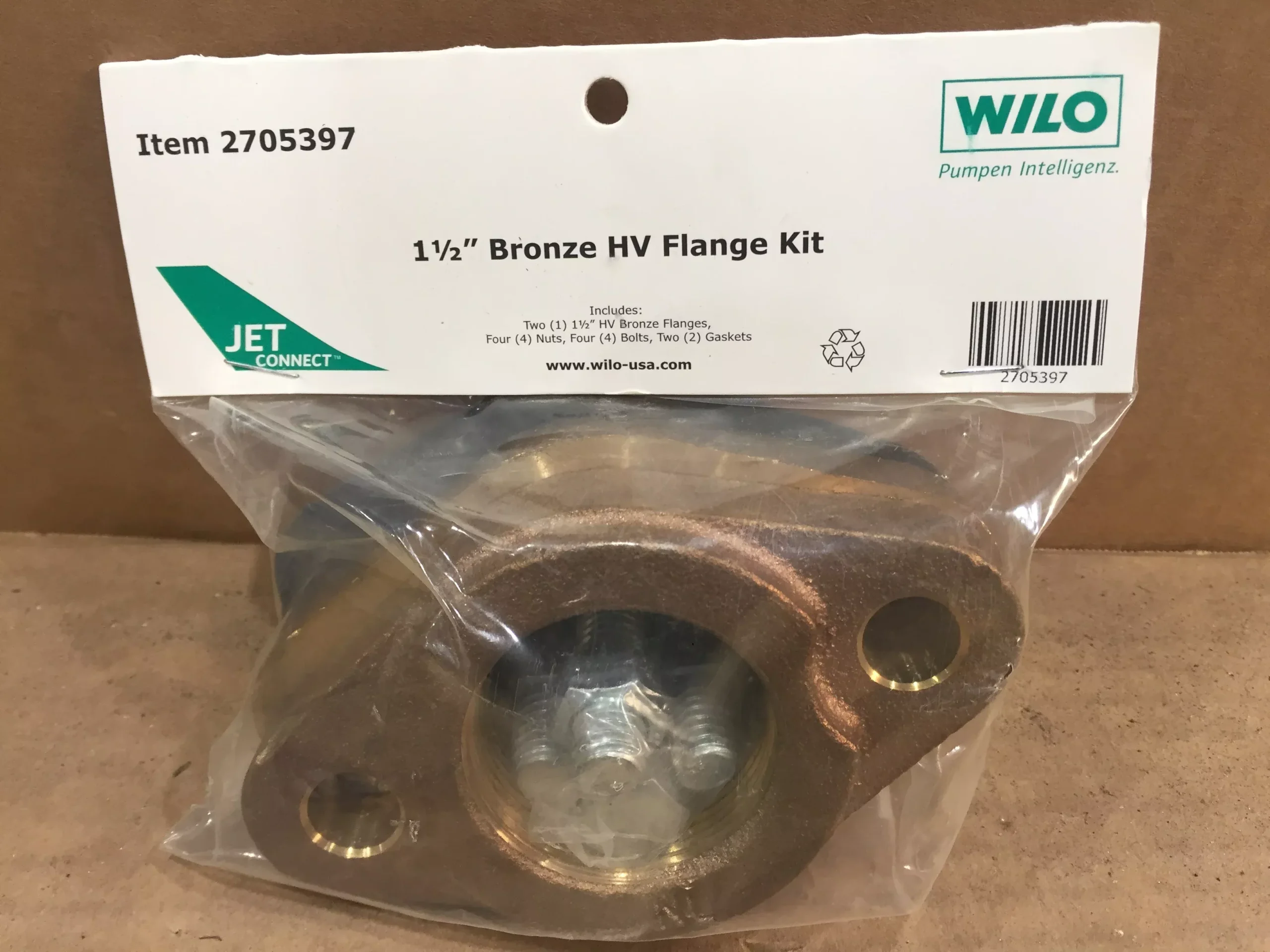 1-1/2" Bronze HV Flange Kit