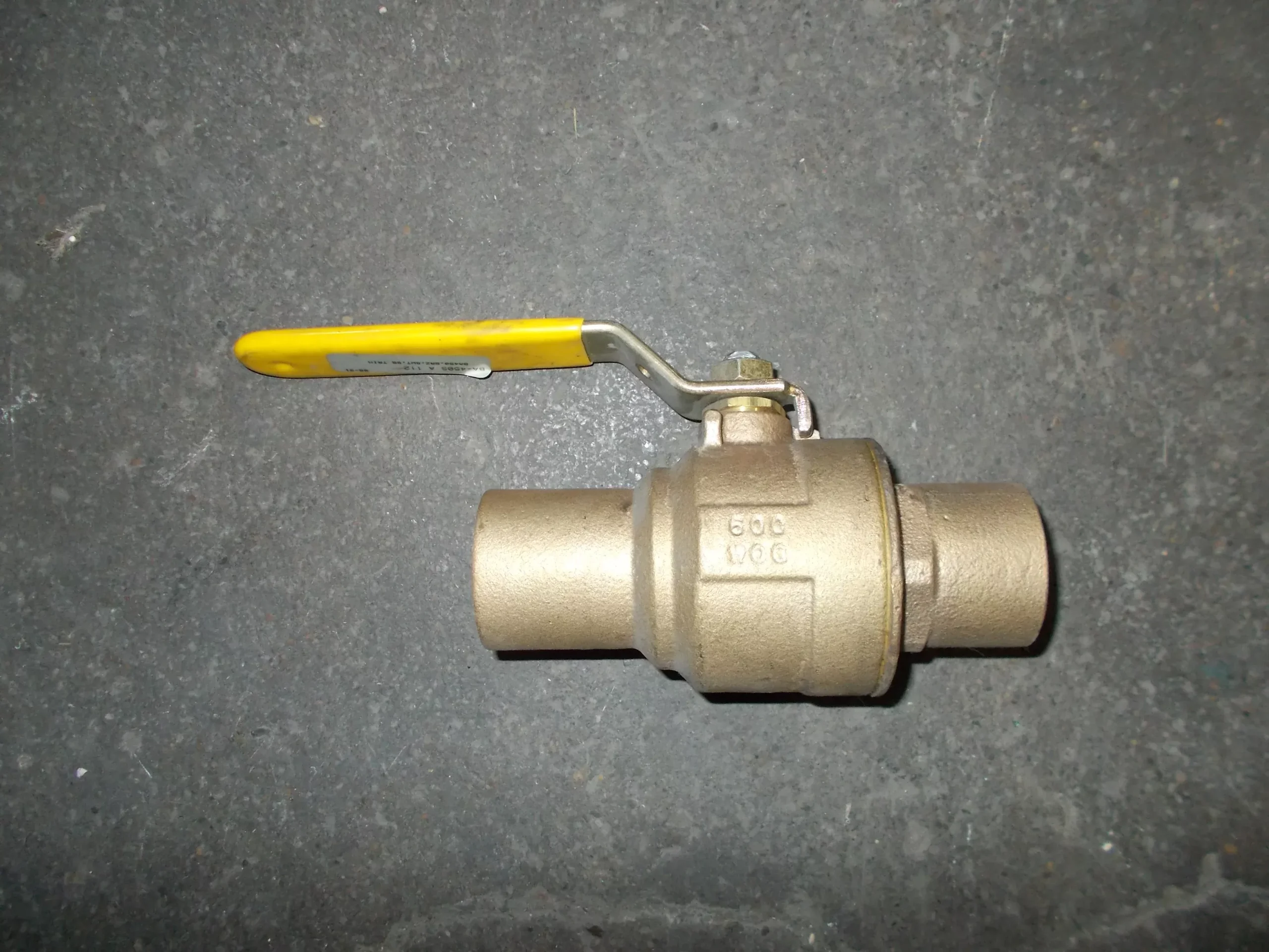 1 1/2" Sweat Bronze F/P Ball Valve