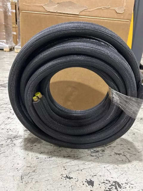 1/4" x 1/2" x 25' Flare Lineset 1/2" Insulation, Black