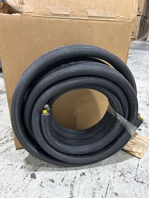 1/4" x 3/8" x 25' Flare Lineset 1/2" Insulation, Black