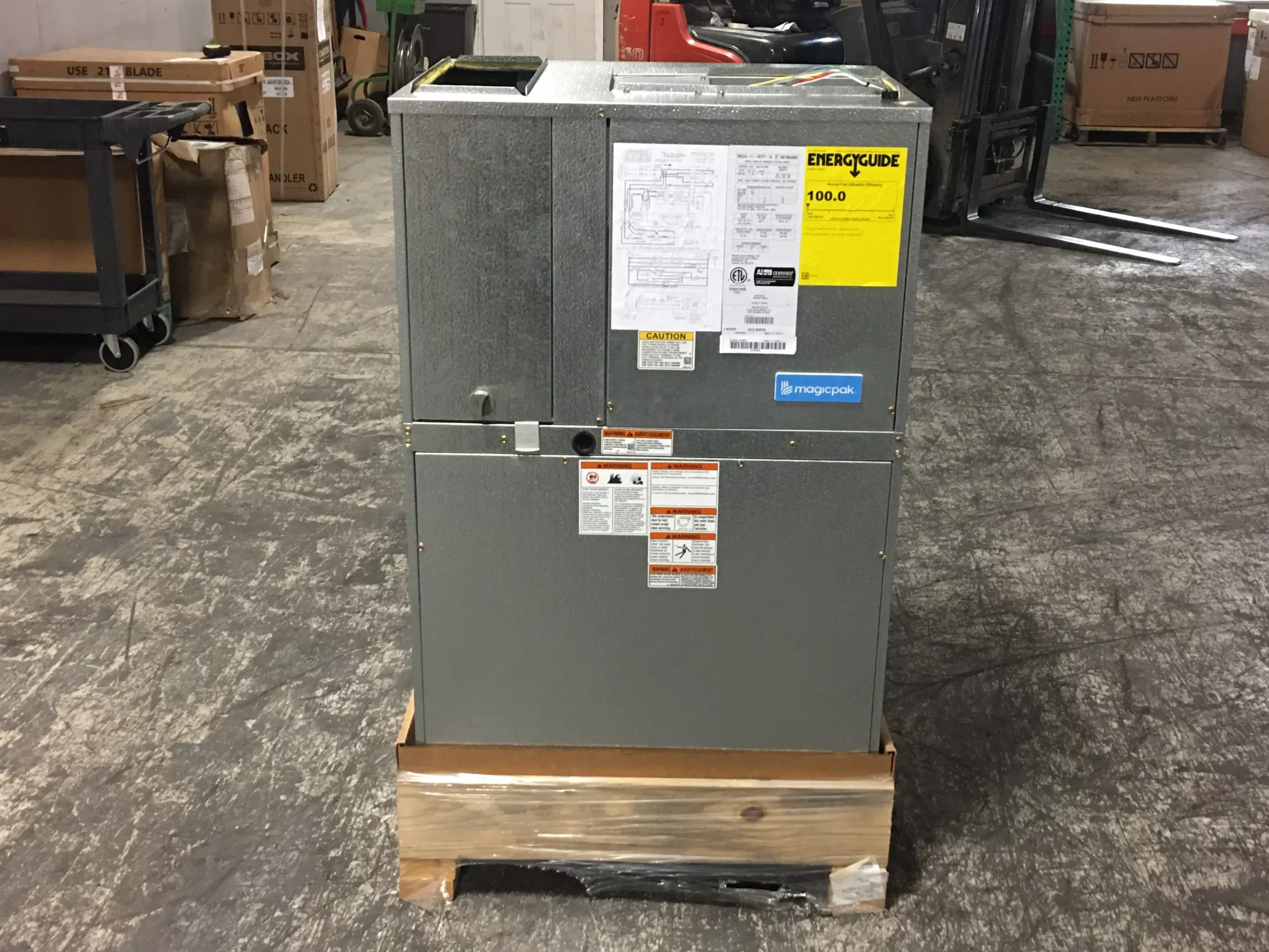 1.5 Ton Magic Pak Air Conditioning Packaged Unit With 7 KW Electric He