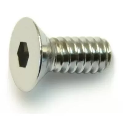 #10-24 x 1/2Chrome Grade 8 Flat Head Socket Cap Screws SCSFS8-060 (10 pcs.)