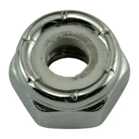 #10-32 Chrome Nylon Insert Lock Nuts LNS-230 (10 pcs.)