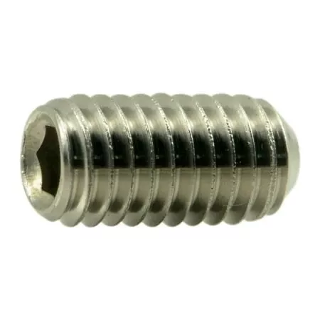 #10-32 x 3/818-8 Stainless Hex Socket Headless Set Screws SSSSS-107 (24 pcs.)
