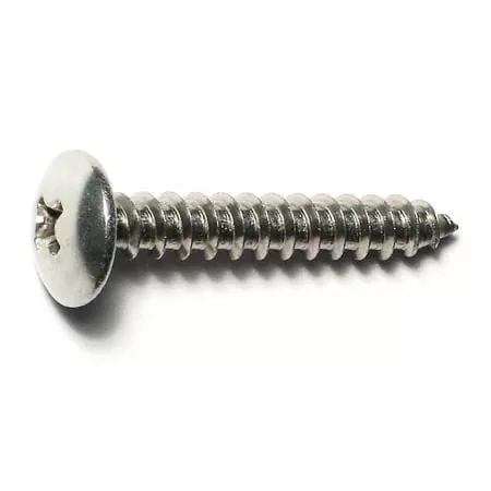 #10 X 1-1/4 Inch Phillips Truss Head Stainless Steel Sheet Metal Screws 18-8