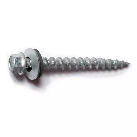 #10 X 2 Galvanized Steel Hex Washer Head Type 17 Pole Barn Self-drilling Screws