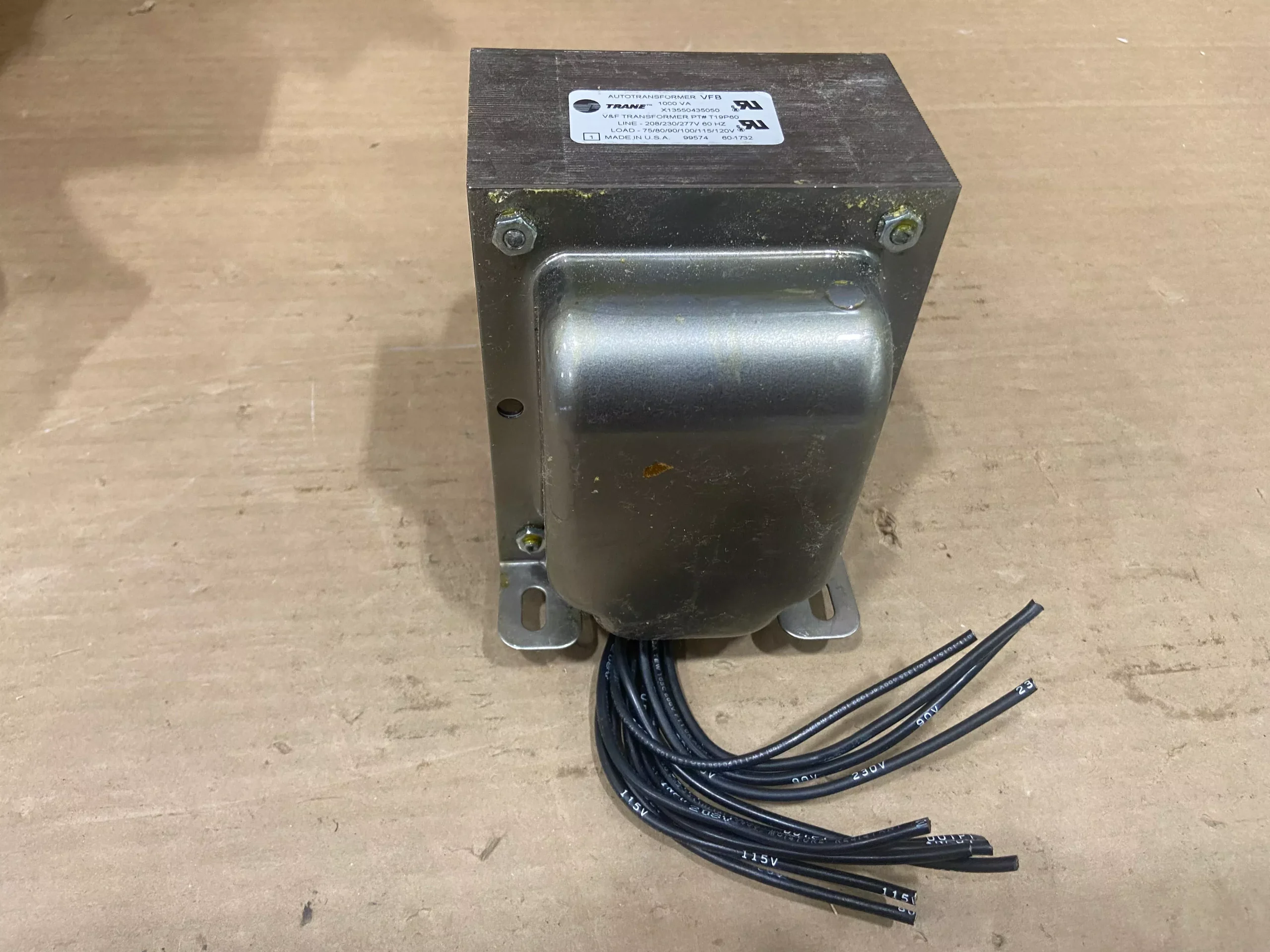 1000VA TRANSFORMER PRIMARY VOLTS:208-230/277 SECONDARY VOLTS:MULTI TAP