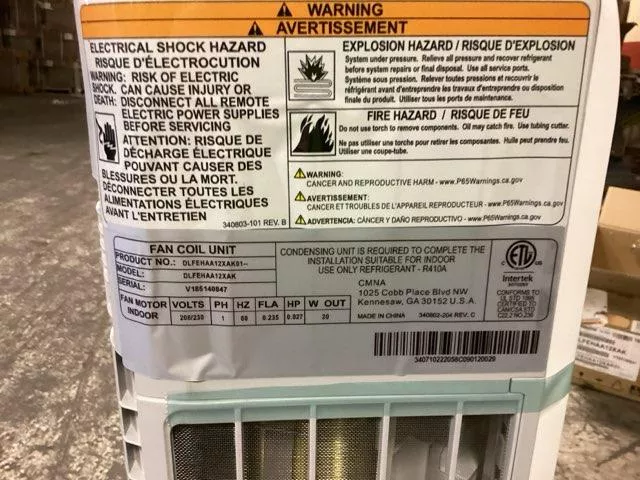 12,000 BTU Single-Zone Indoor Air Conditioner Mini Split Unit, 16 SEER