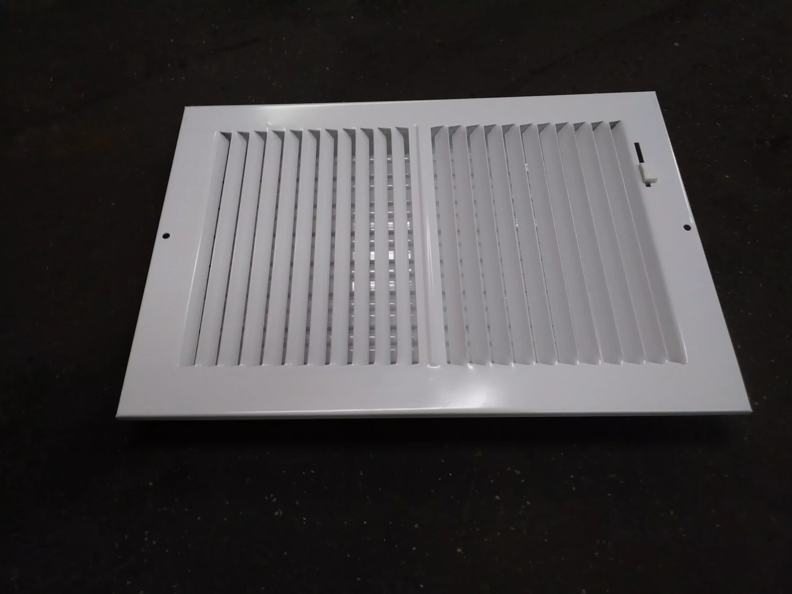 12" X 8" STEEL/WHITE 2-WAY SIDEWALL REGISTER