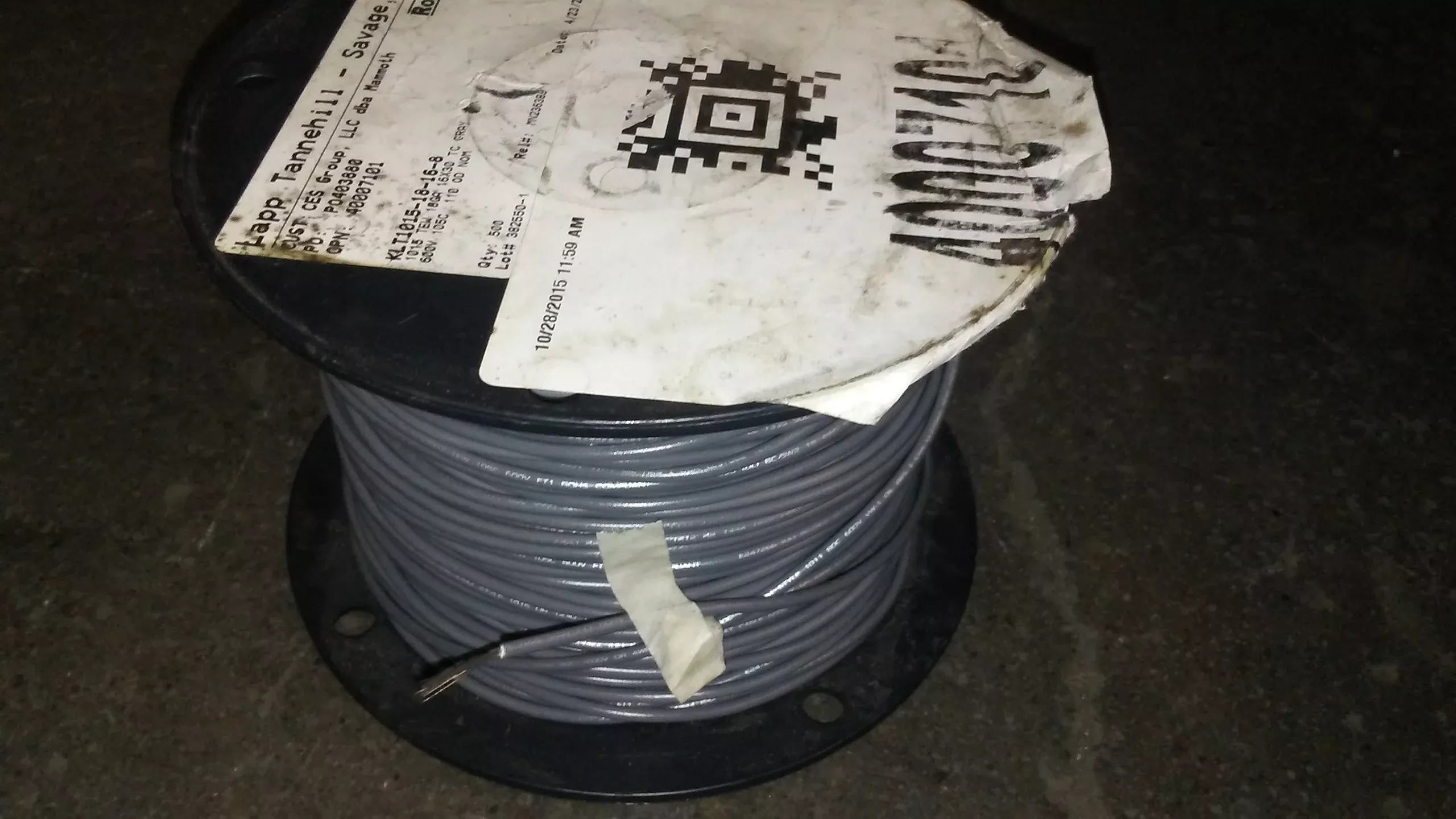 18 AWG MTW/TEW, 600V, TINNED COPPER WIRE(GRAY)