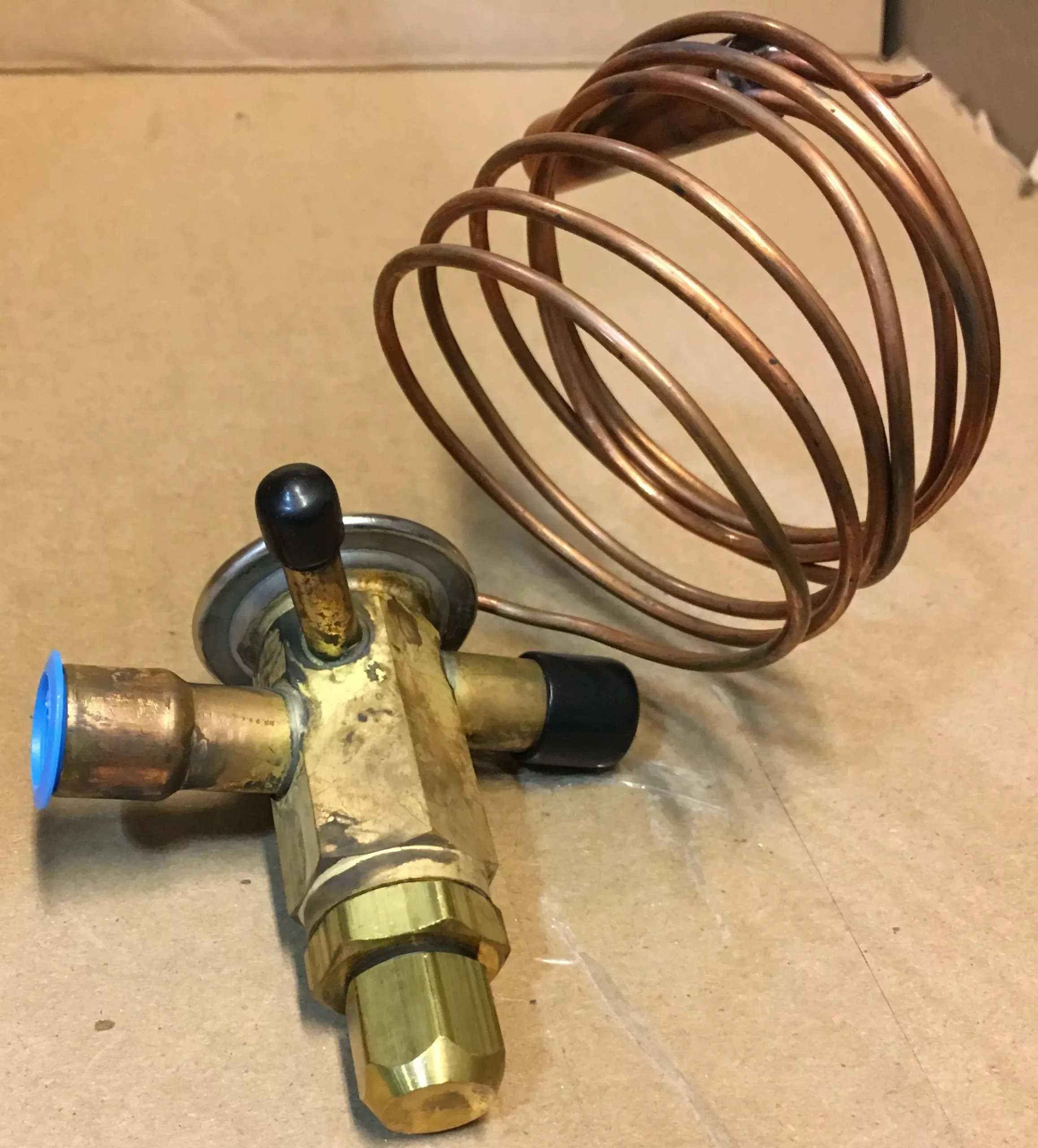 2-1/2 TON ADJUSTABLE EXTERNAL LOW TEMP THERMAL EXPANSION VALVE/W 1/4"O
