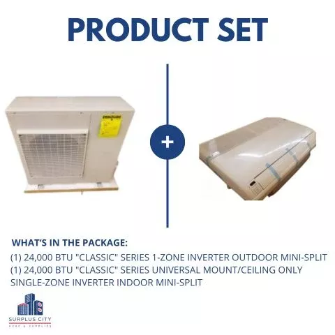 24,000 BTU Classic Series Single-Zone Ceiling Mount Inverter Mini-Spli