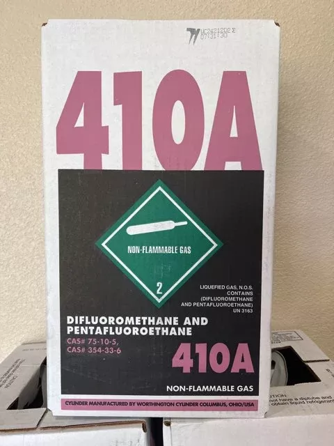 25 Lb Cylinder of R-410A Non-Flammable Gas