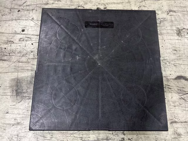 32 x 32 x 2 Inch Thick Black Plastic Equipment Pad