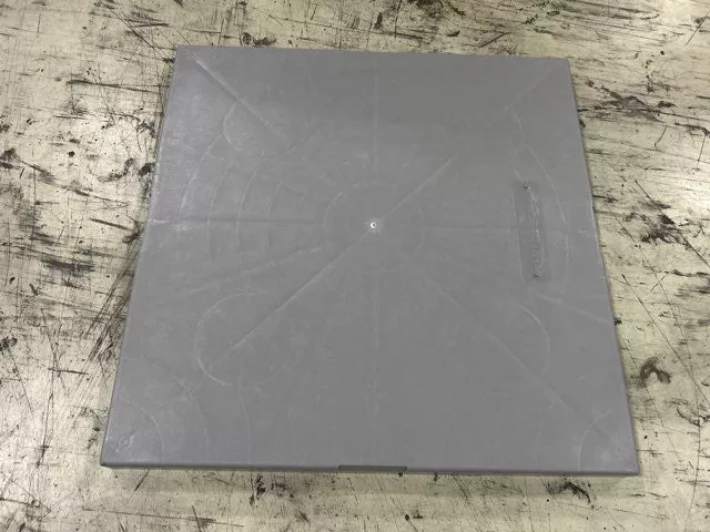 32 x 32 x 2 inch Thick Gray Plastic Equipment Pad