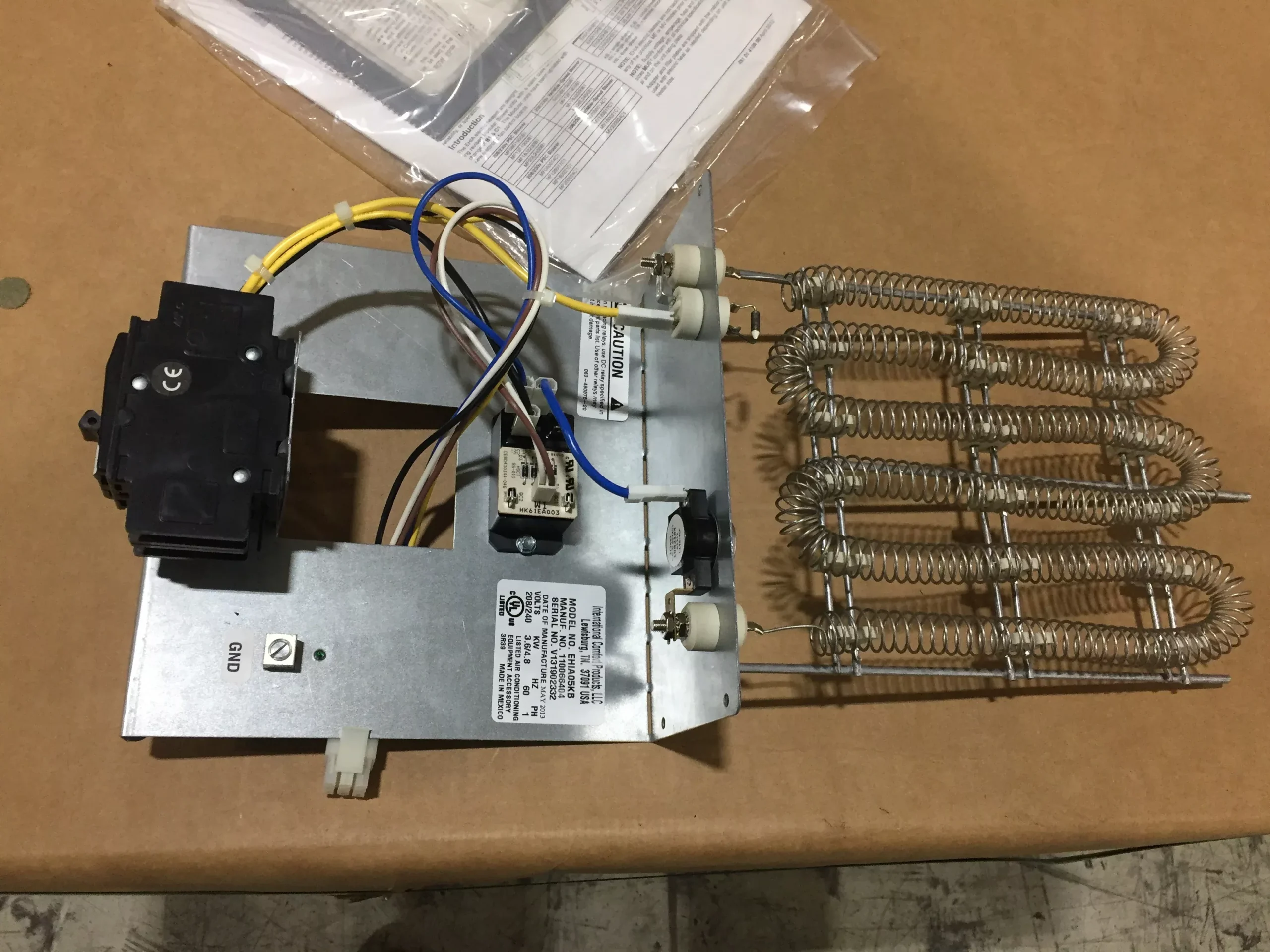 4.8 KW Electric Heat Strip 208/230/60/1