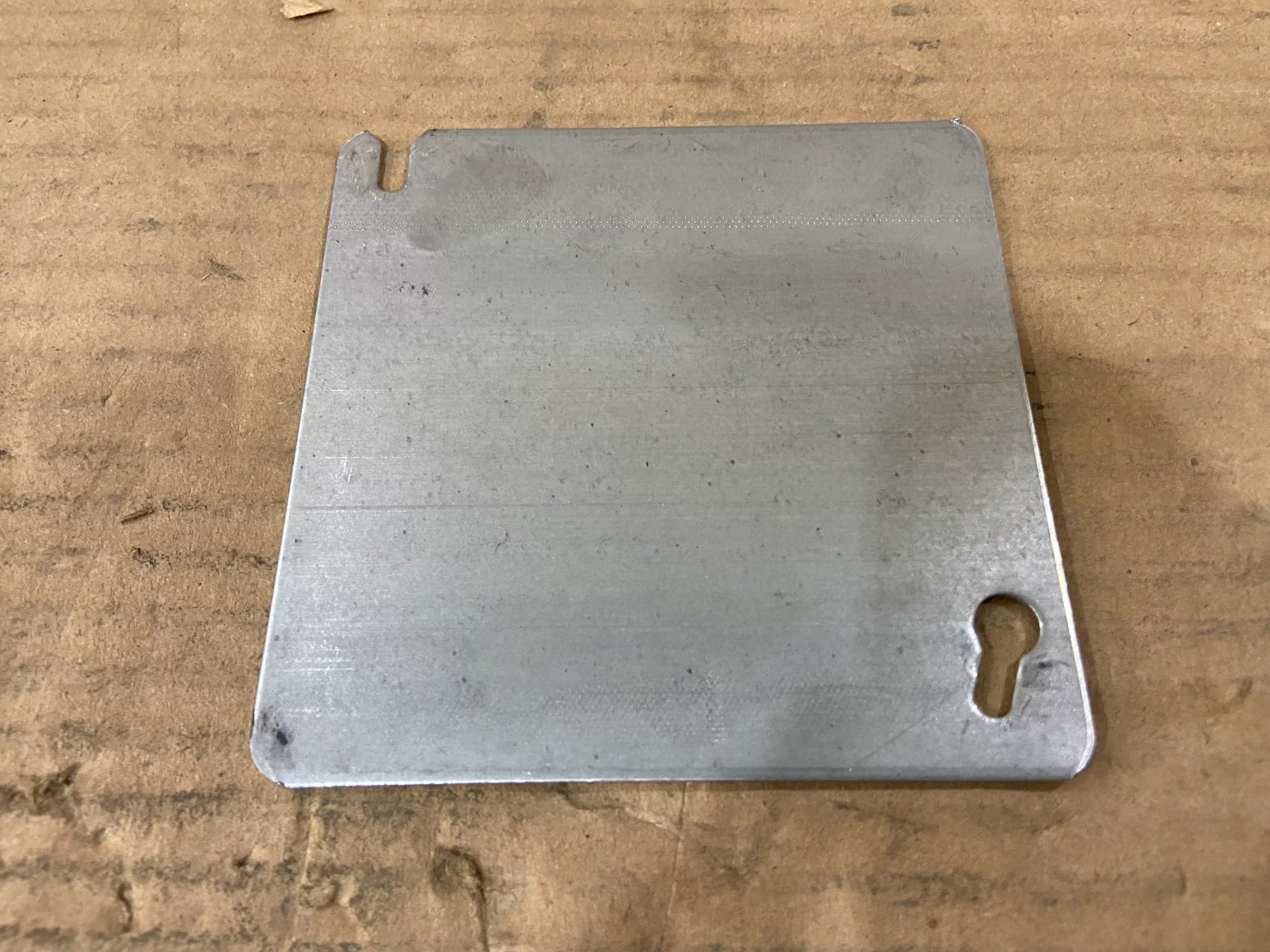 4 Square Electrical Box Cover Flat