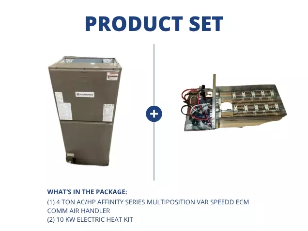 4 Ton AC/HP Affinity Series Multi-Position, Var Spd Ecm, Comm Air Hand