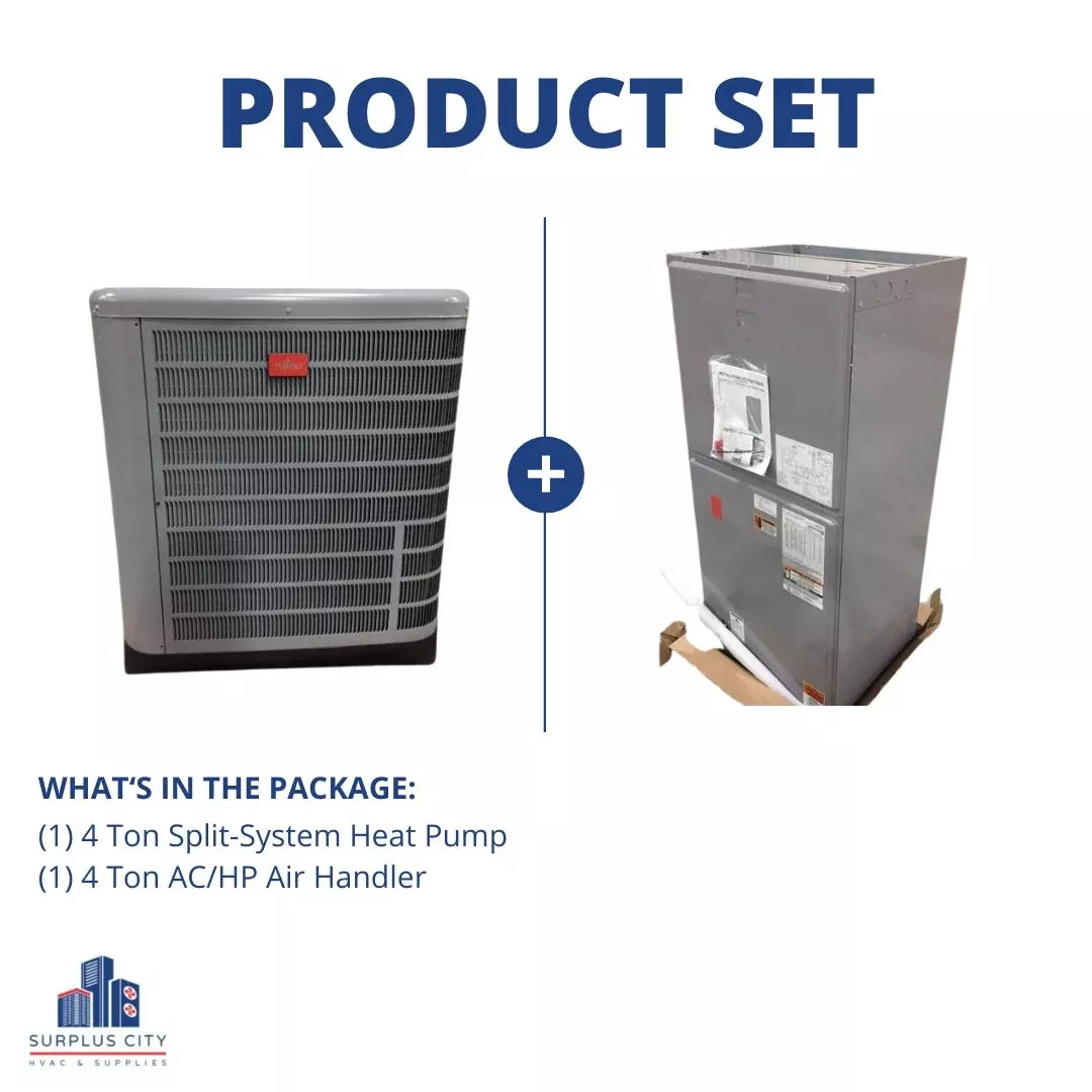 4 Ton Heat Pump and 4 Ton Multi-Position Air Handler, 208-230/60/1, 15