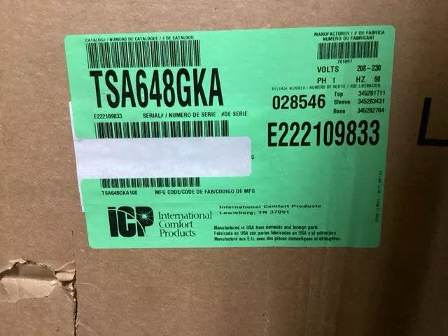4 Ton Single Stage Split-System Communicating Air Conditioner 208-230/