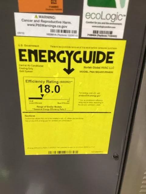 5 Ton Split-System Inverter Communicating Air Conditioner 208-230/60/1
