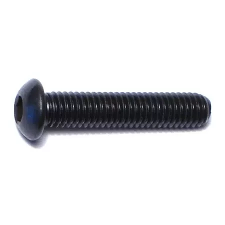 6mm-1.0 X 30mm Black Oxide Class 10.9 Steel Button Head Socket Cap Screws