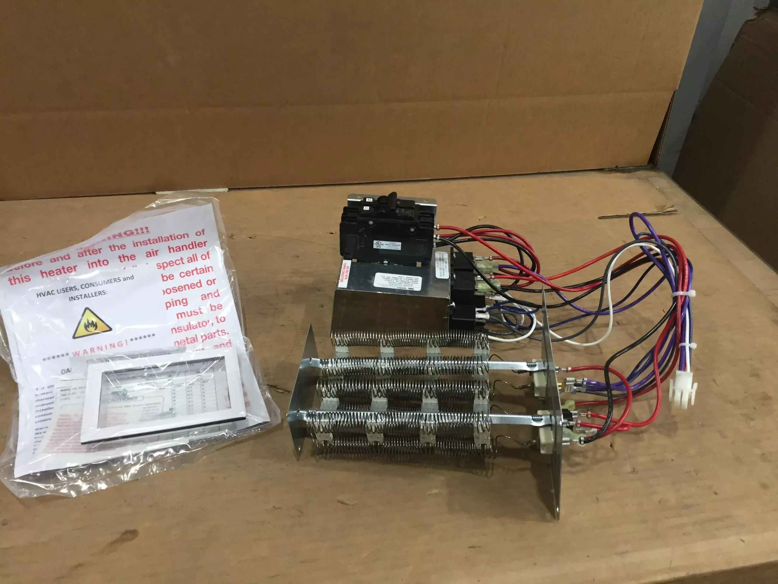 7.5 kW Electric Heat Kit: 240/60/1