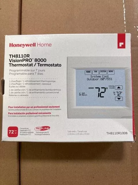 7-Day Programmable 1H/1C 24V Heat Pump/Conventional Thermostat
