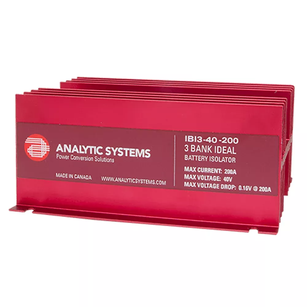 Analytic Systems 200A 40V 3Bank Ideal Battery Isolator IBI340200
