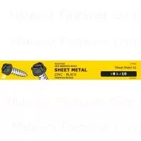 Assortment Of Black Zinc Hex Washer Head Screws - Sms - Various Sizes