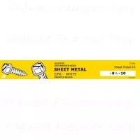 Assortment Of White Zinc Hex Washer Head Screws - Sms