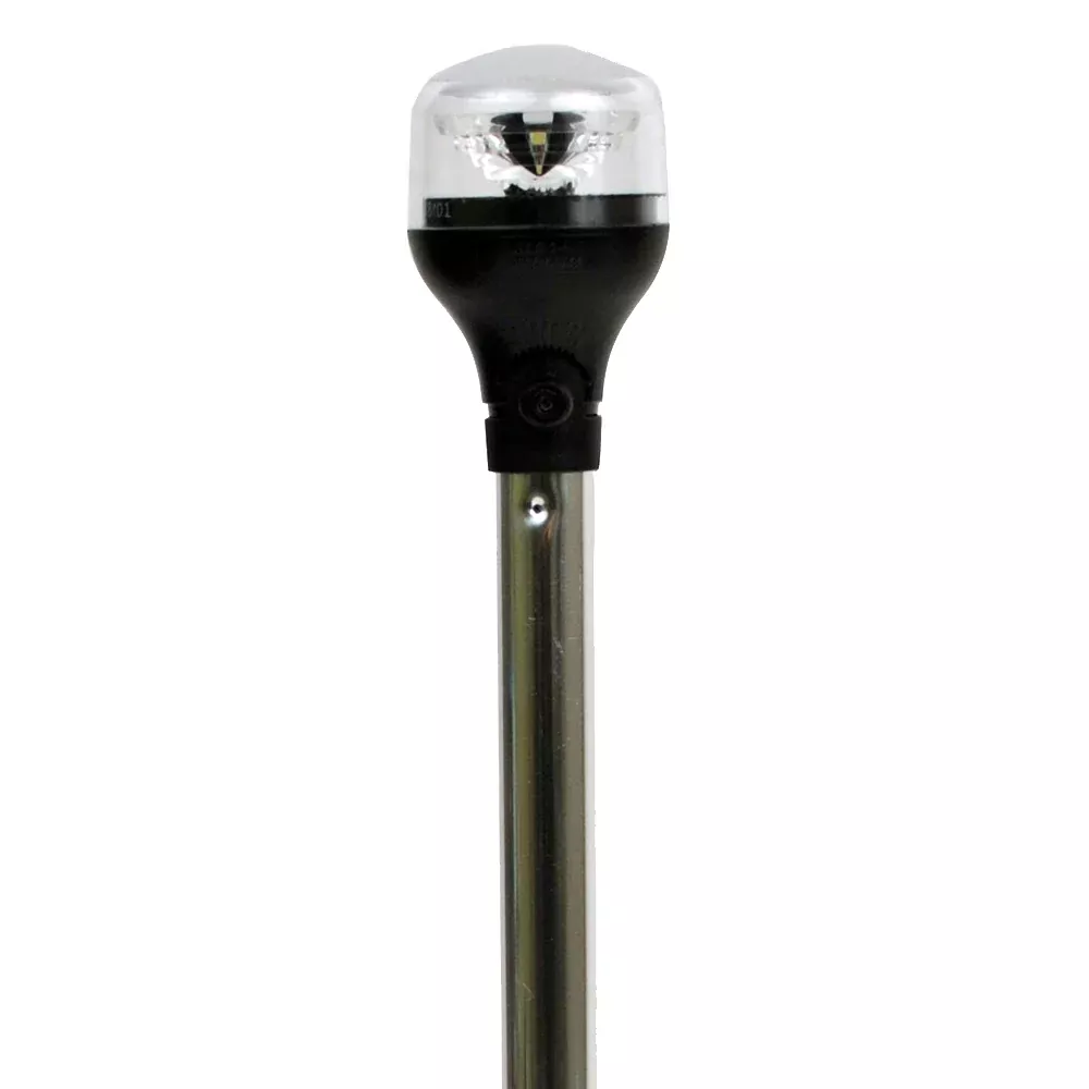 Attwood LightArmor Plug-In All-Around Light - 20" Aluminum Pole - Blac