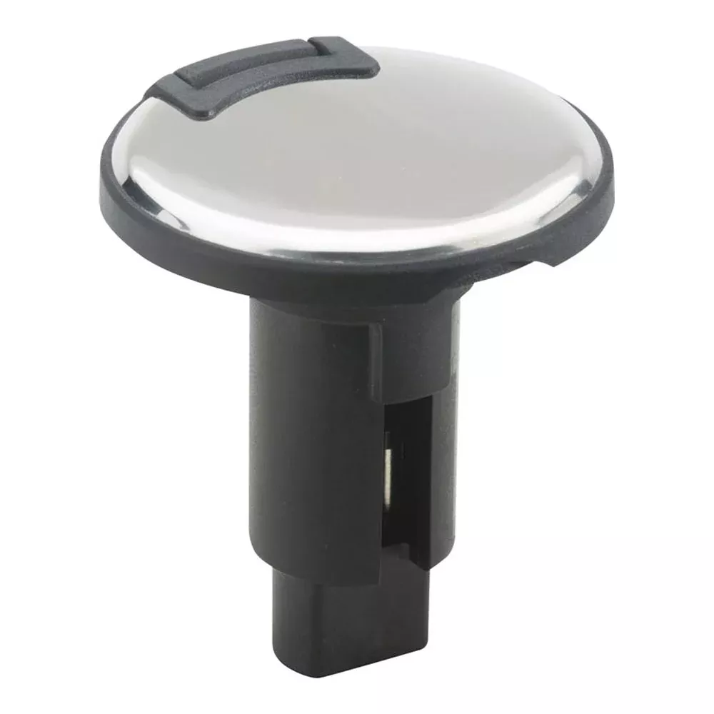 Attwood LightArmor Plug-In Base - 2 Pin - Stainless Steel - Round [910