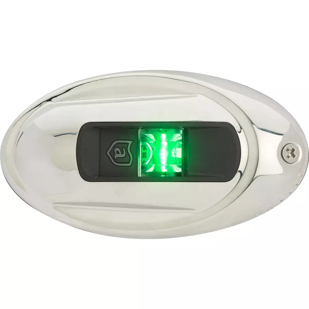 Attwood LightArmor Vertical Surface Mount Navigation Light - Oval - St