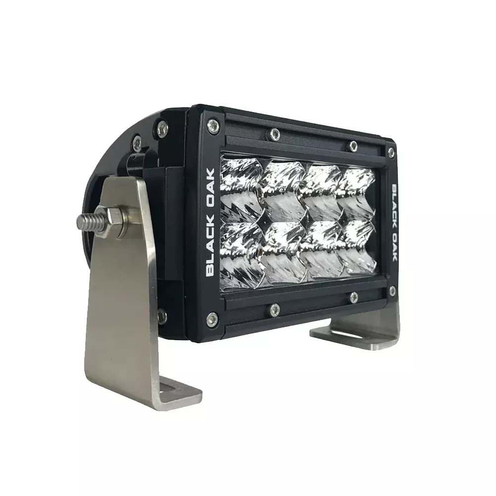 Black Oak Pro Series 30 Double Row 4 LED Light Bar Spot Optics Black Housing 4SD5OS