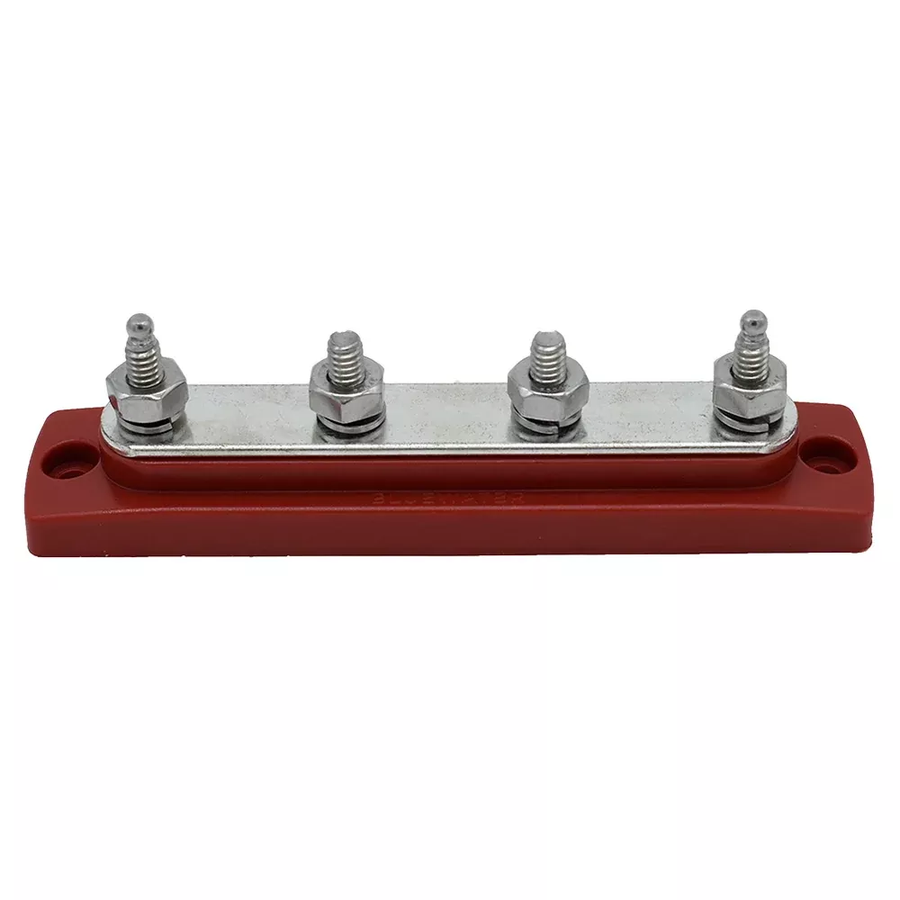 Bluewater Common Stud Busbar 4 Gang Red 312303B025