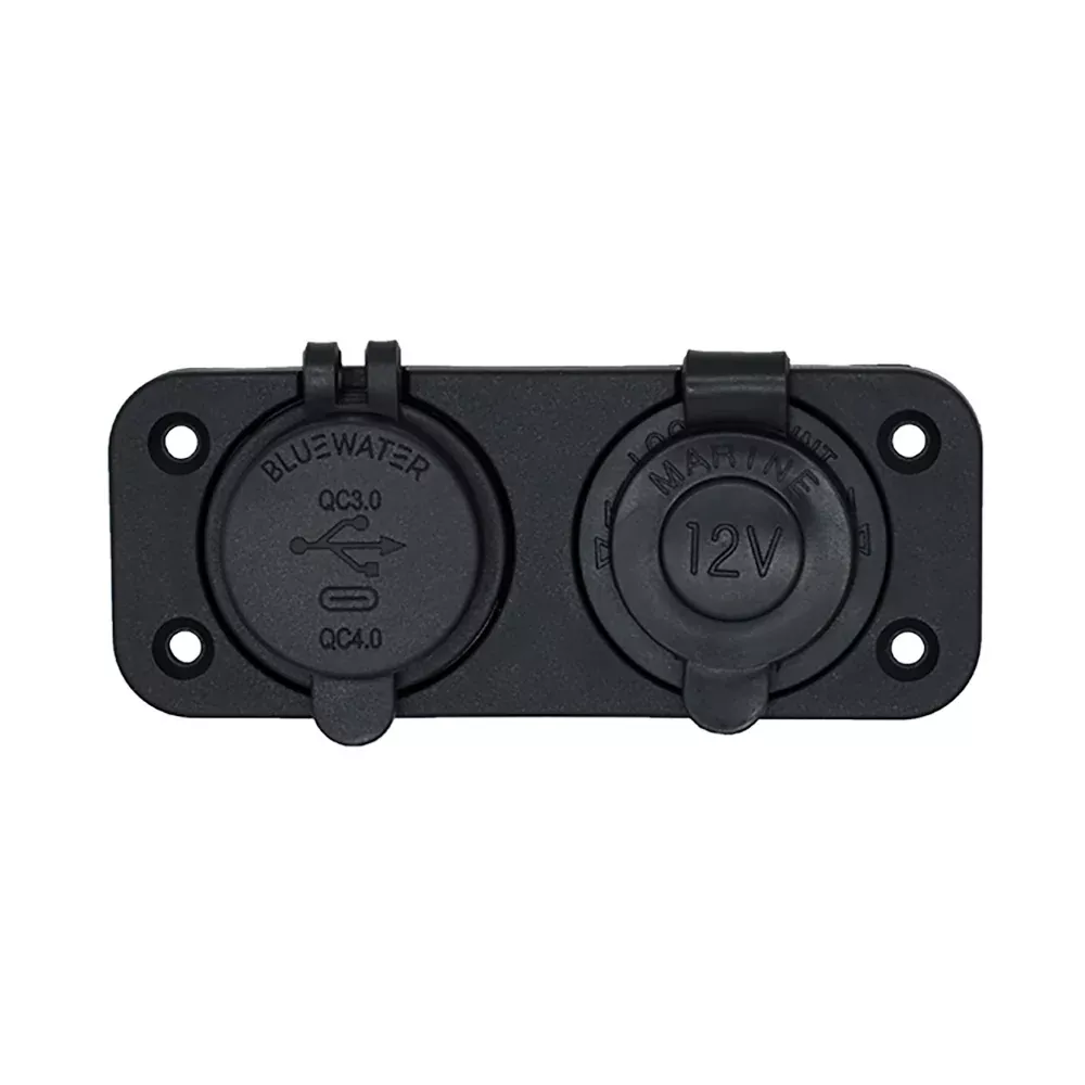 Bluewater Round Dual USBUSBC Charger 30004001A