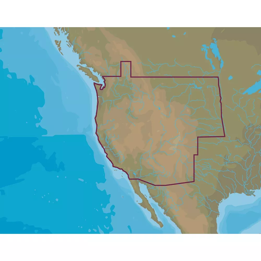 C-MAP 4D Lakes NA-D071 West US Lakes [M-NA-D071-MS]
