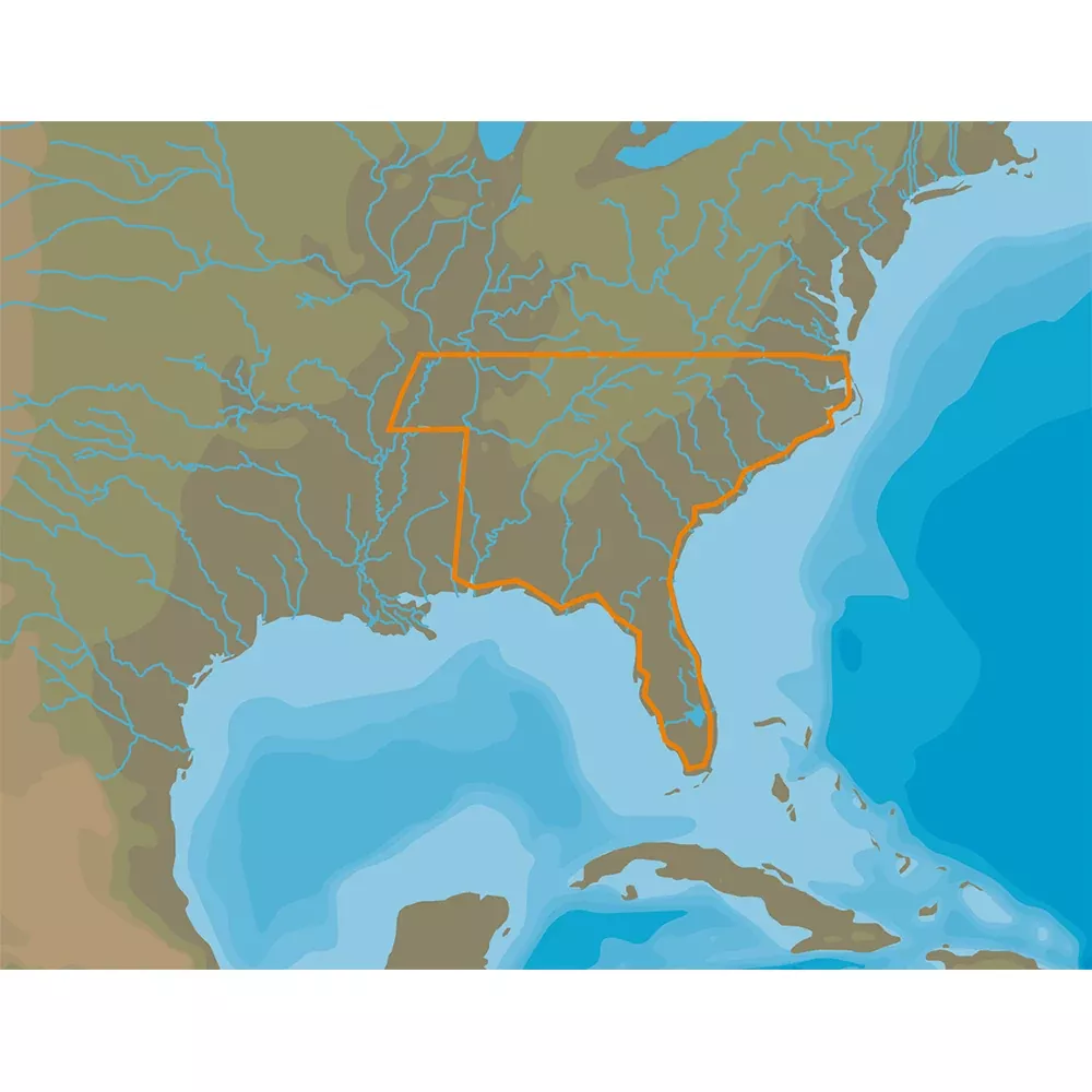 C-MAP 4D Lakes NA-D074 South East [M-NA-D074-MS]