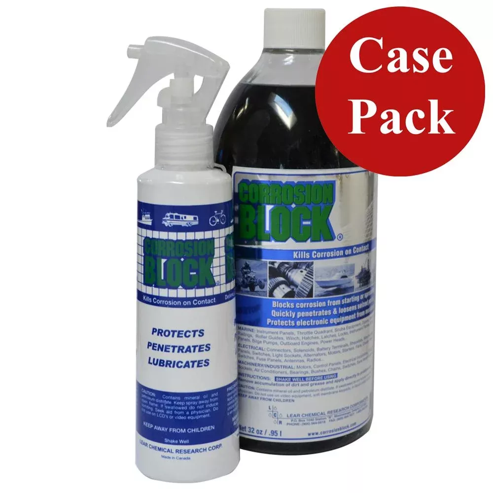 Corrosion Block - 32oz Bottle with Pump - Case of 4 - Non-Hazmat, Non-