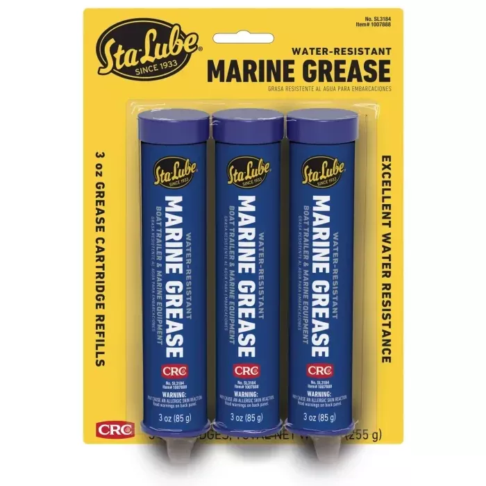 CRC - Sta-Lube Multi-Purpose Marine Grease - 3 oz. Cartridge - 3-Pack