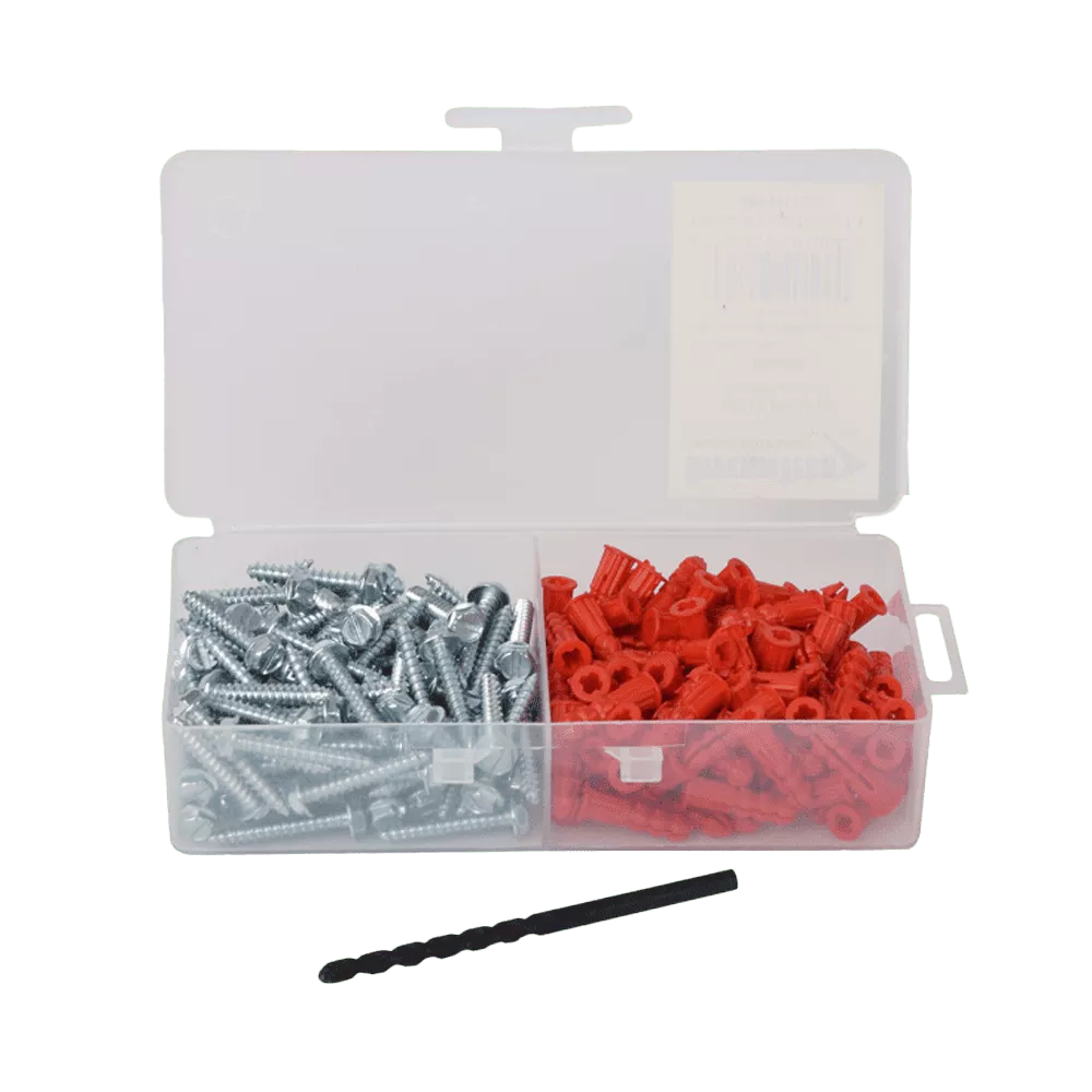 DiversiTech 540-AK100 #10 x 1-1/4in Anchor & Screw Kit With Masonry Bit