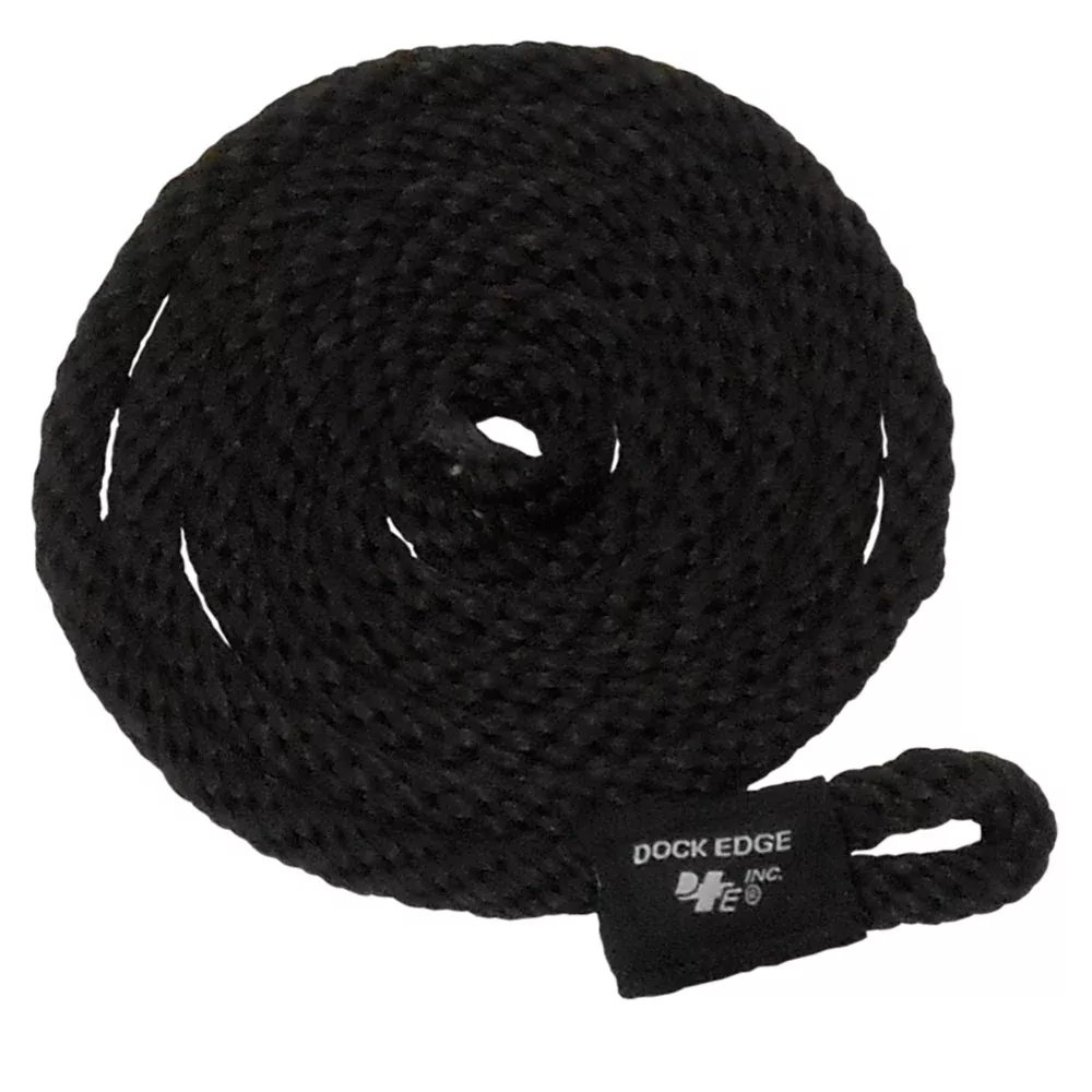 Dock Edge Fender Line - 3/8" x 5' - Black - 2-Pack [DE91566F]