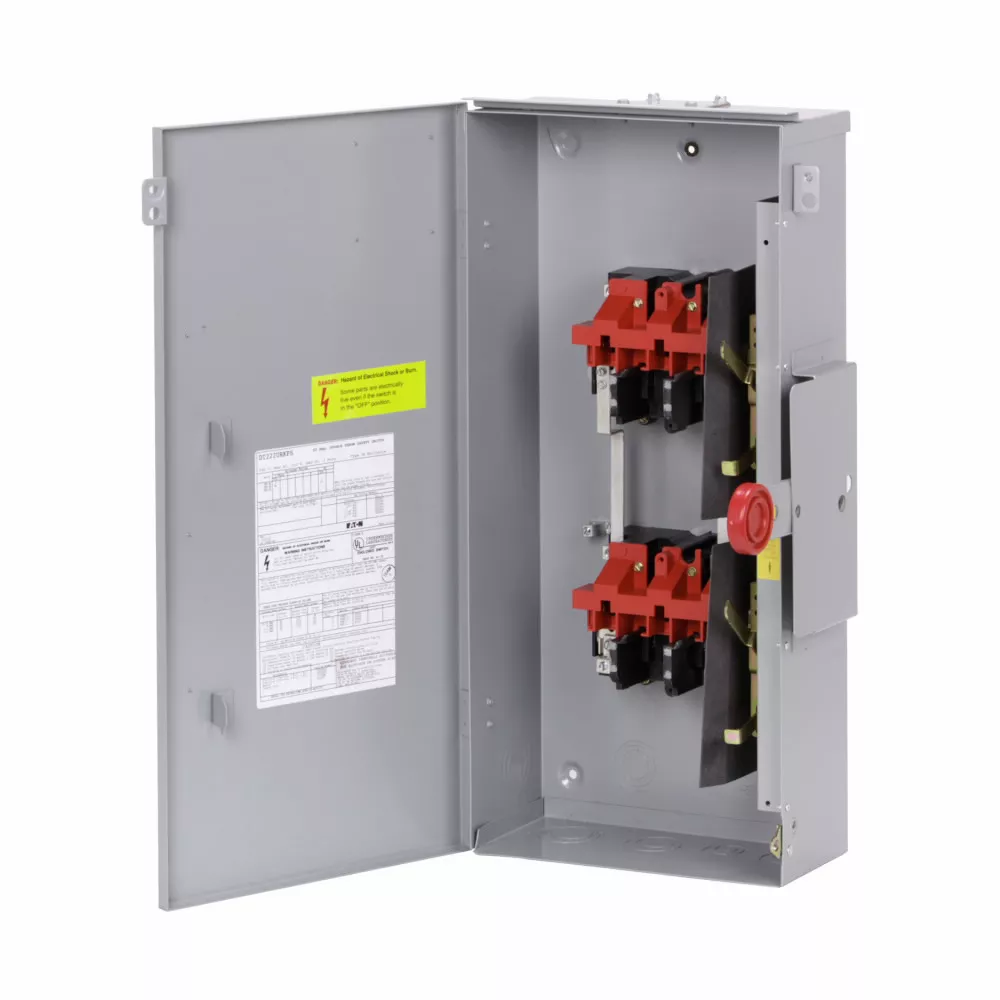 Eaton Electrical DT221URK-NPS 240 VAC 30 Amp 3 Hp 2-Pole 3-Wire Non-Fusible Double Throw Safety Switch
