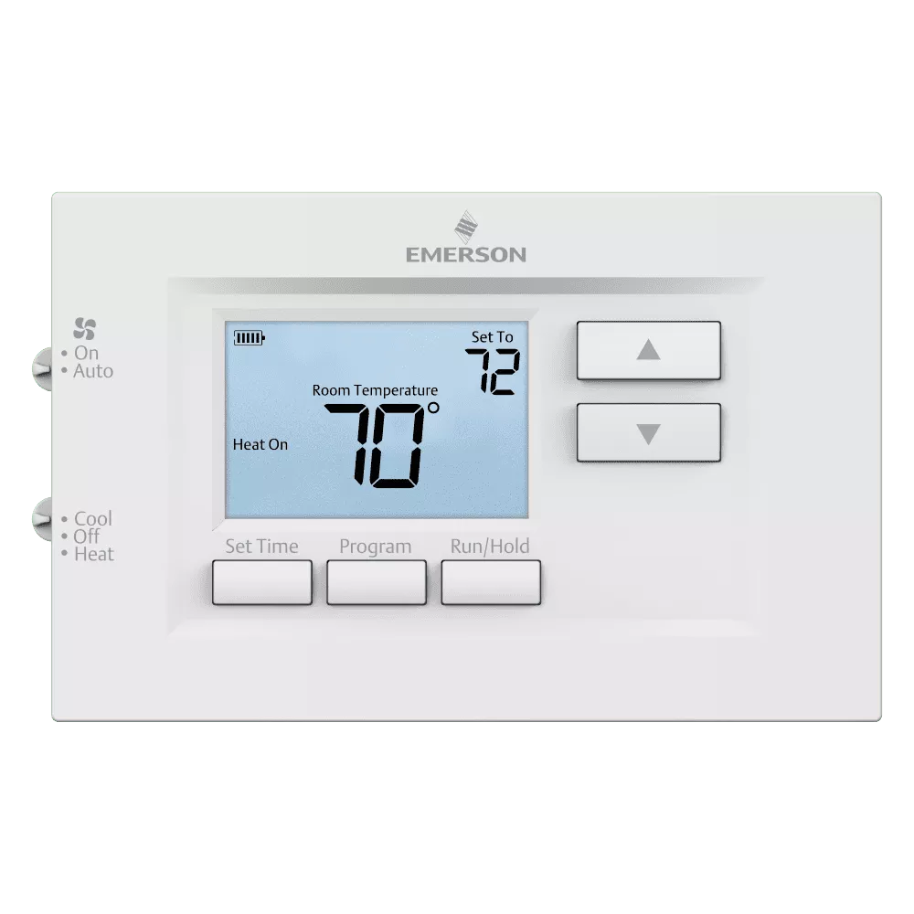 Emerson 1F75C-11PR Programmable Thermostat, 1H/1C