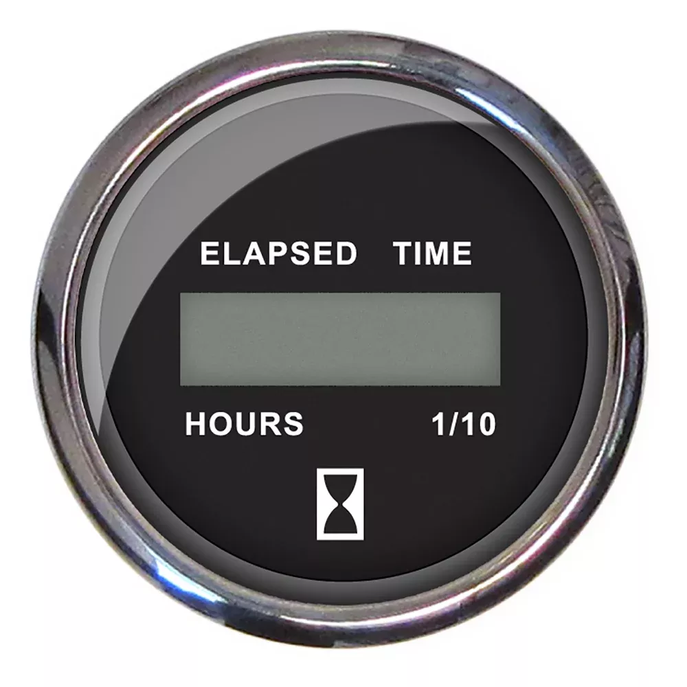 Faria Chesapeake Black 2 Hourmeter Digital 13715