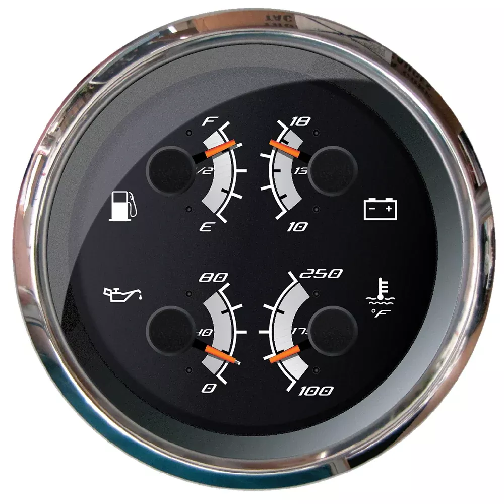 Faria Platinum 4" Multi-Function - Fuel, Oil, Volt Water Temperature [