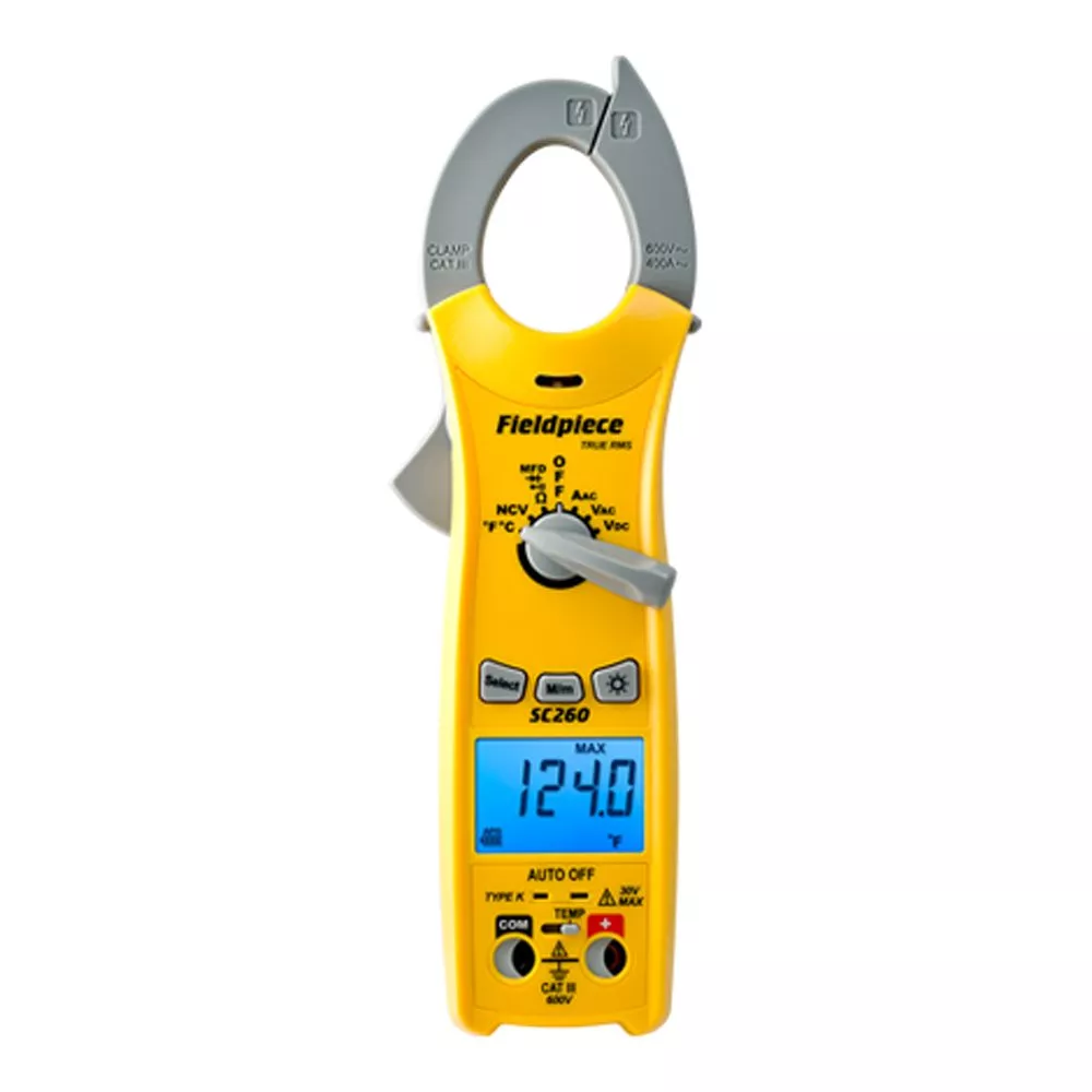 Fieldpiece SC260 Compact Clamp Meter with True RMS and Swivel Magnet