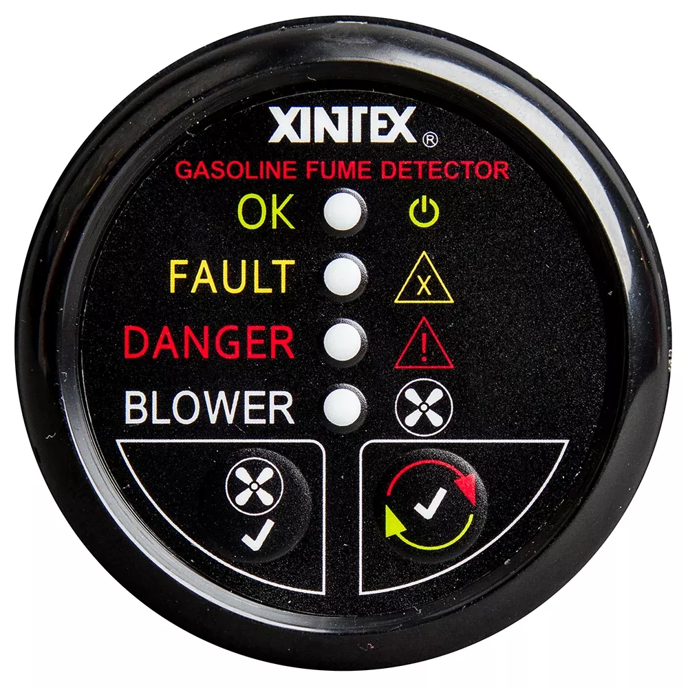 Fireboy-Xintex Gasoline Fume Detector w/Blower Control - Black Bezel -