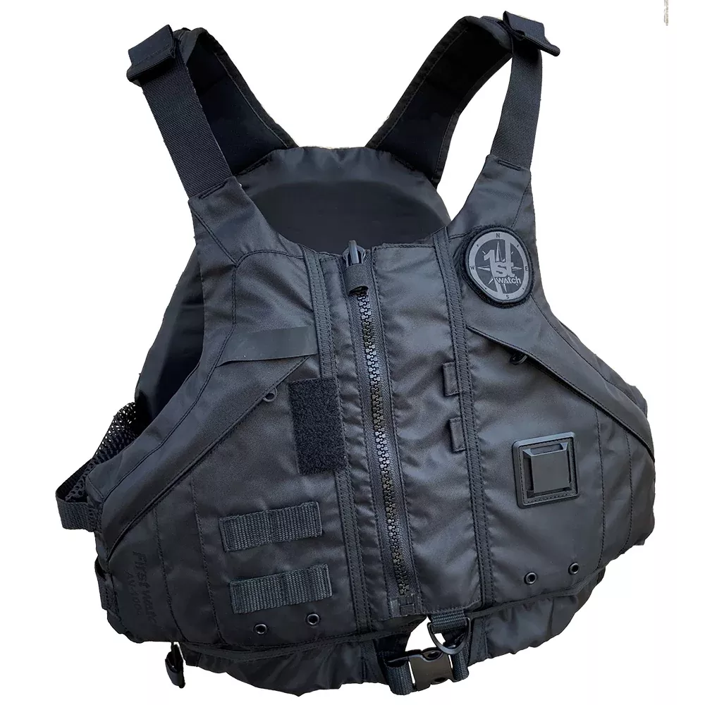 First Watch AV1000 Kayak Style Duty PFD Black XSS AV1000BKXSS